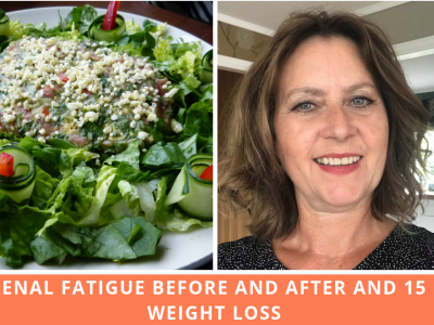 Adrenal Fatigue Before And After With 15Lbs Weight Loss In 8 Weeks